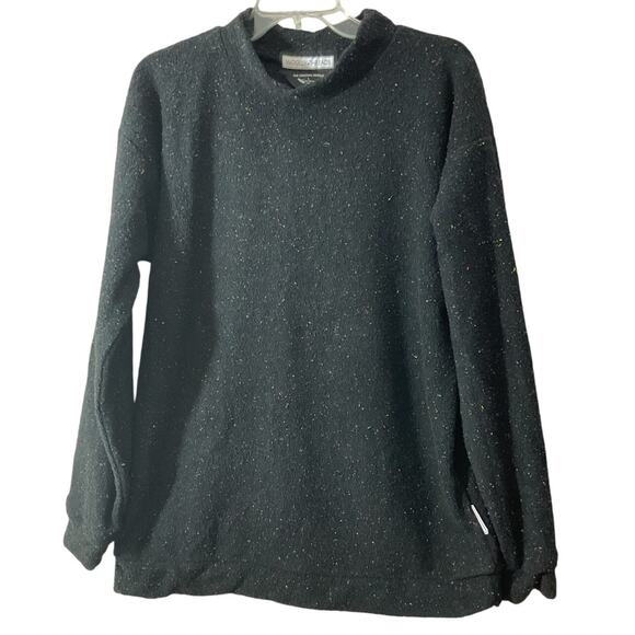 Woolly Threads USA Size Large Black Multi Color Flecks Sweater - Picture 1 of 8